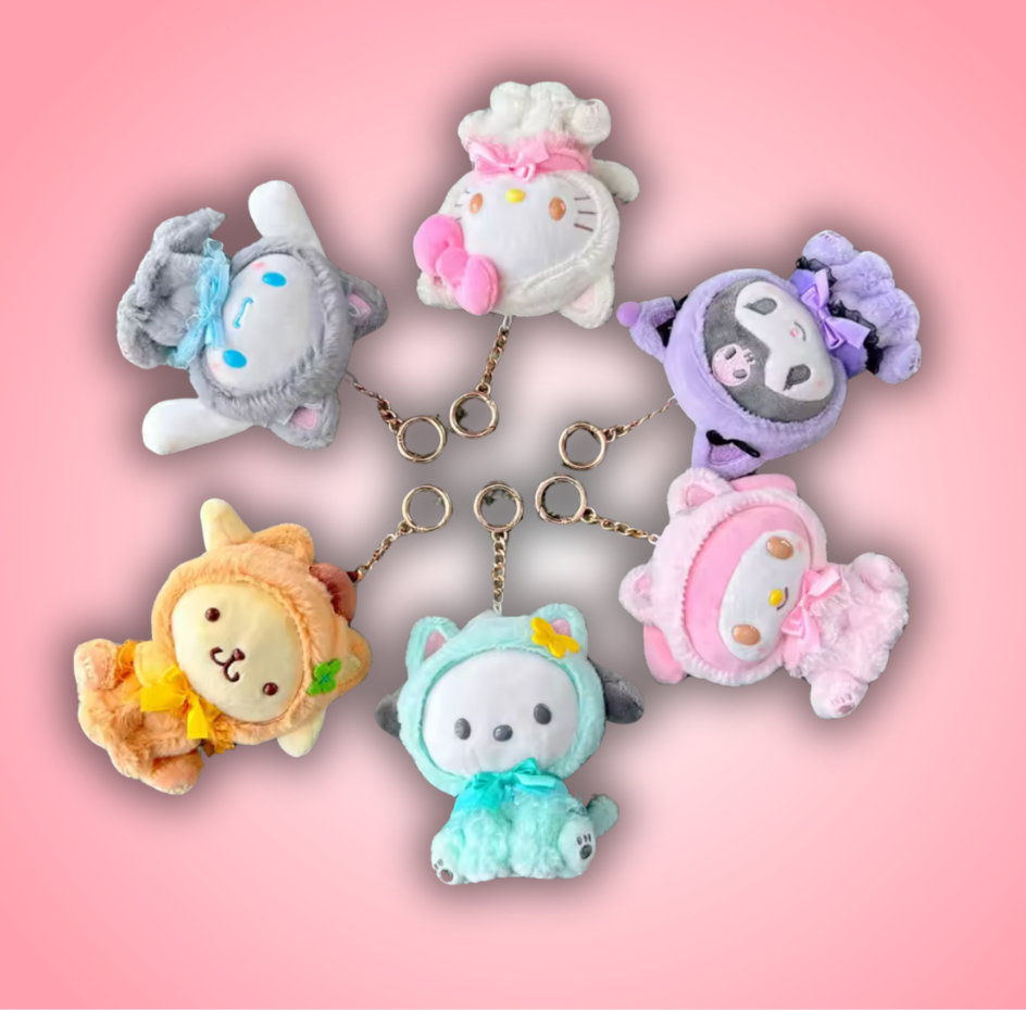 Cat Series Plushies Keychains(10cm/4”)