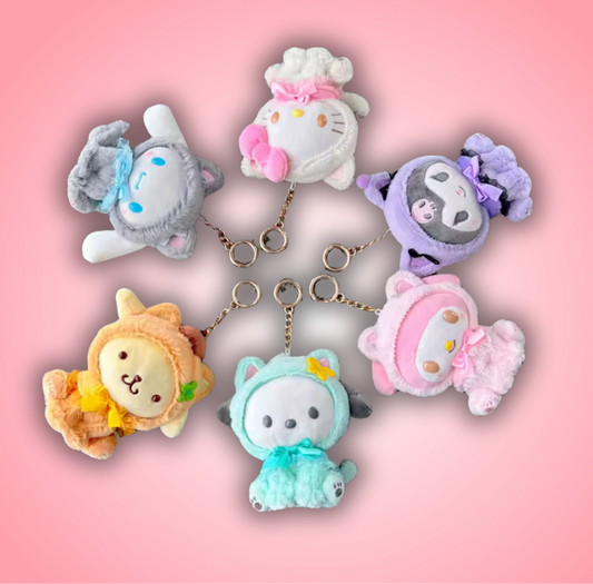 Cat Series Plushies Keychains(10cm/4”)
