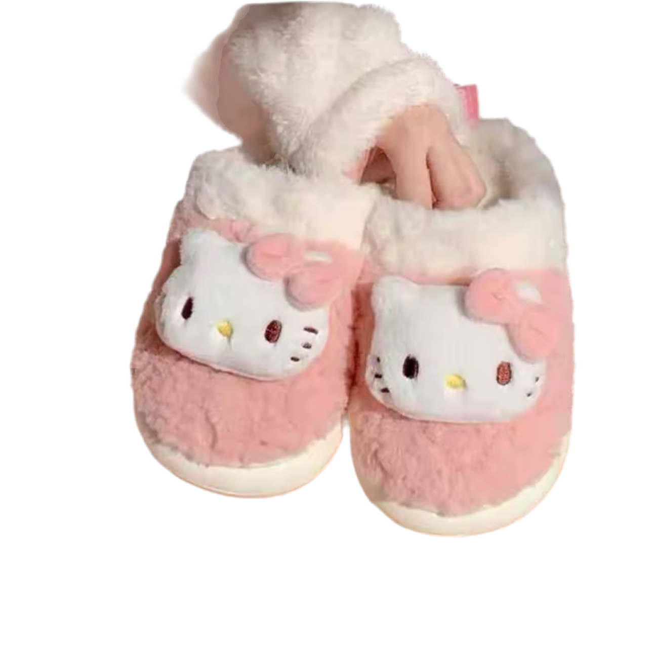 Hello Kitty Pink Plush Slippers